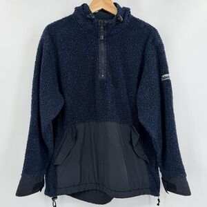 Timberland Vintage‎ Sherpa Tool Dark Blue Fleece Jacket Men’s Small